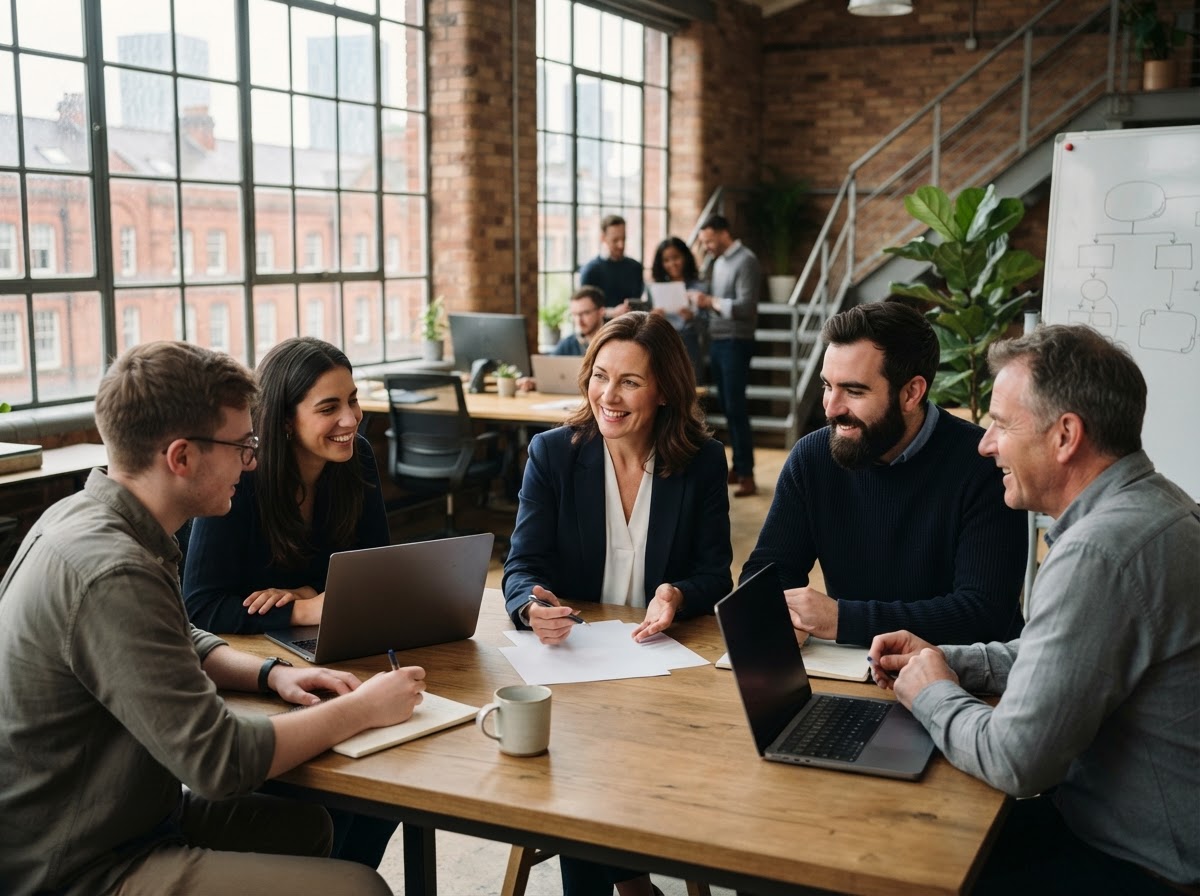 Bold Portaldenure analysts reviewing predictive analytics output on screen